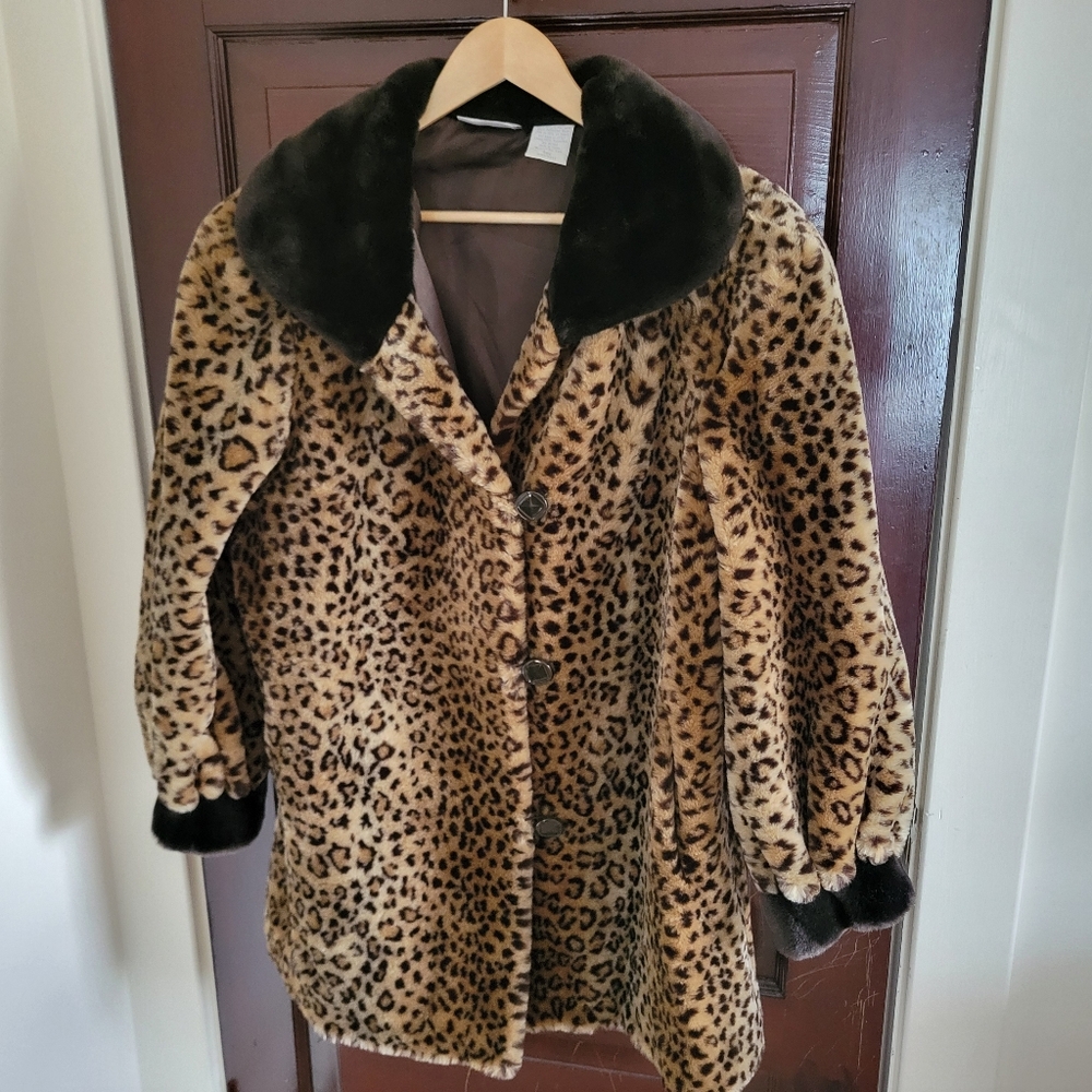 Faux Leopard Jacket